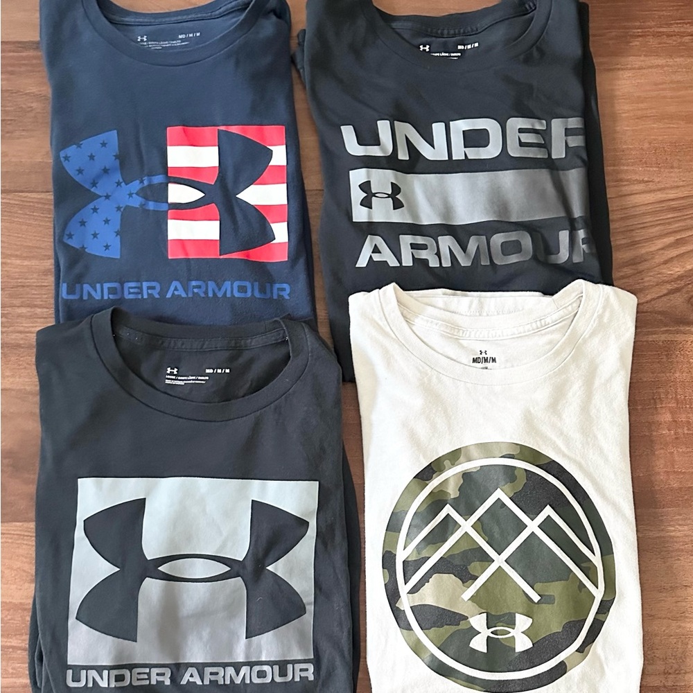 Under Armour Graphic Shirt Bundle of 4, Medium